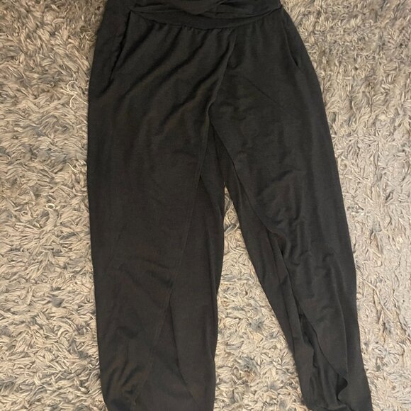 Athleta High Rise twisted split hem Palazzo / Harem type Yoga Pants - Picture 10 of 10